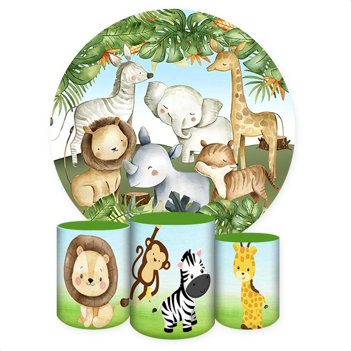 KIT COMPLETO 4 CAPAS SAFARI - 36 - KIT COMPLETO 36 - Painel Festivo