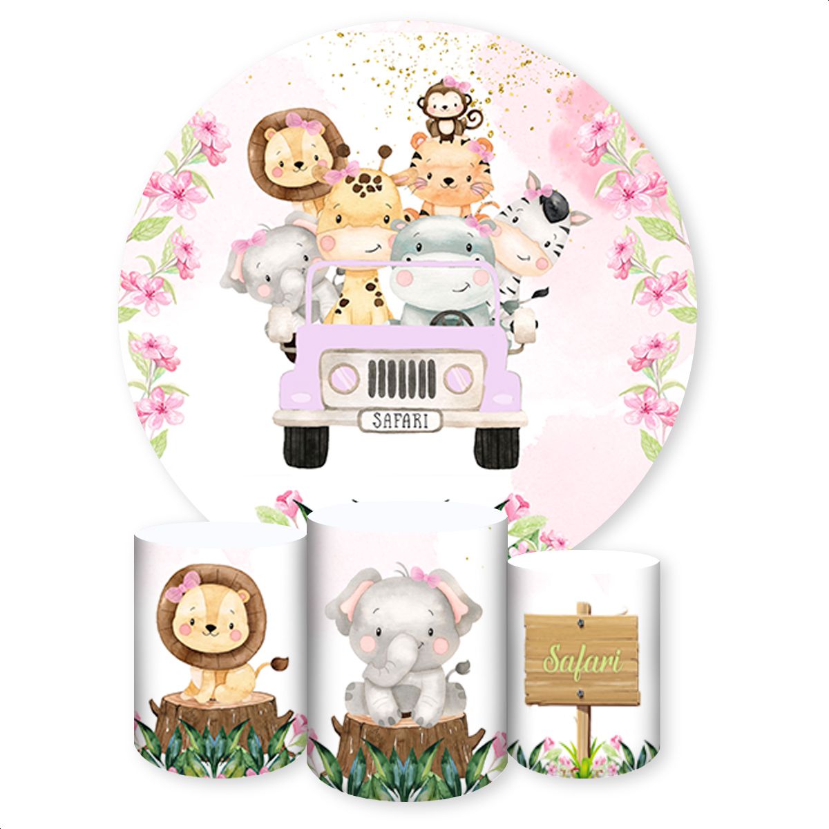 KIT COMPLETO 4 CAPAS SAFARI - 575 - KIT COMPLETO 575 - Painel Festivo