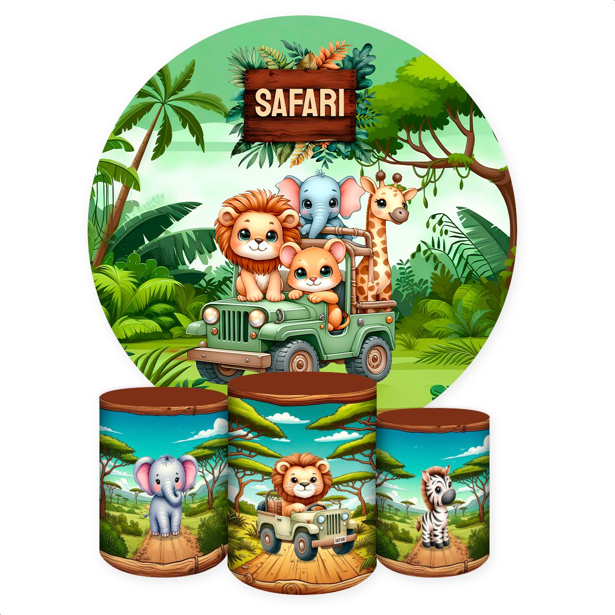 KIT COMPLETO 4 CAPAS SAFARI - 2199 - KIT COMPLETO 2199 - Painel Festivo