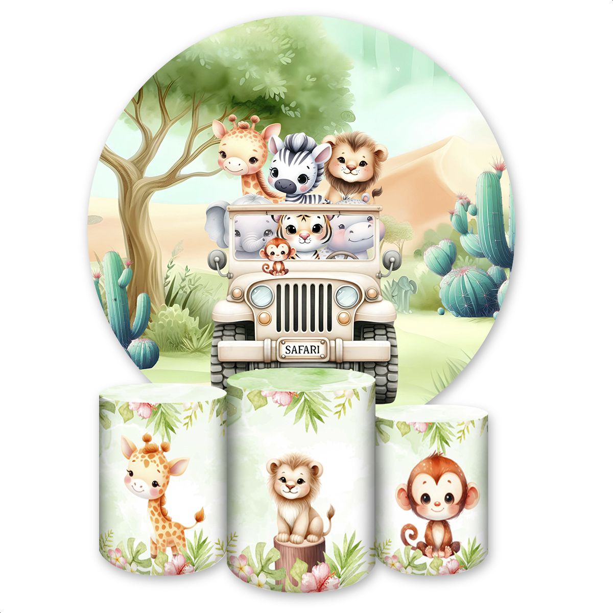 KIT COMPLETO 4 CAPAS SAFARI - 4641 - KIT COMPLETO 4641 - Painel Festivo