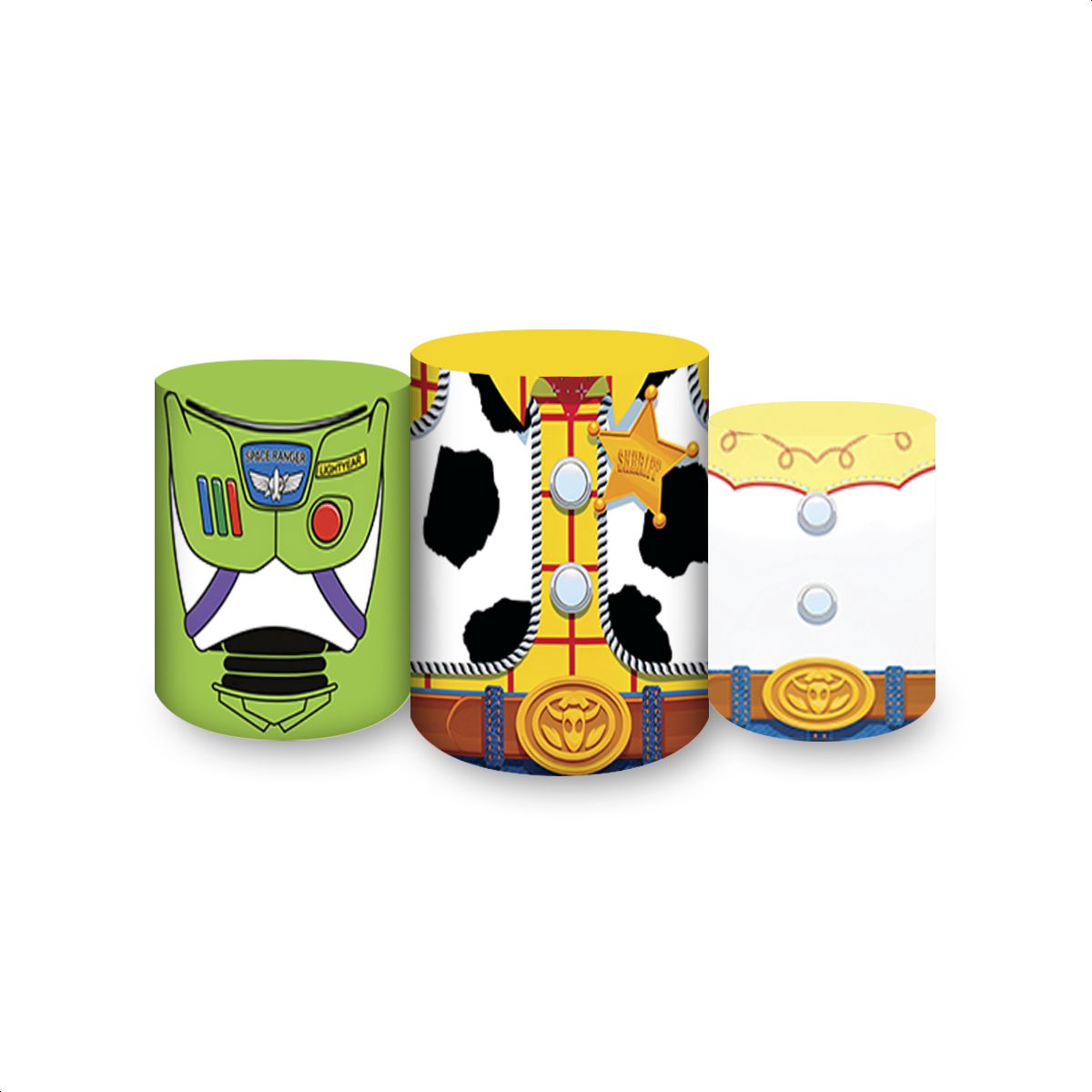 Trio Capas Cilindros Subl... - Painel Festivo