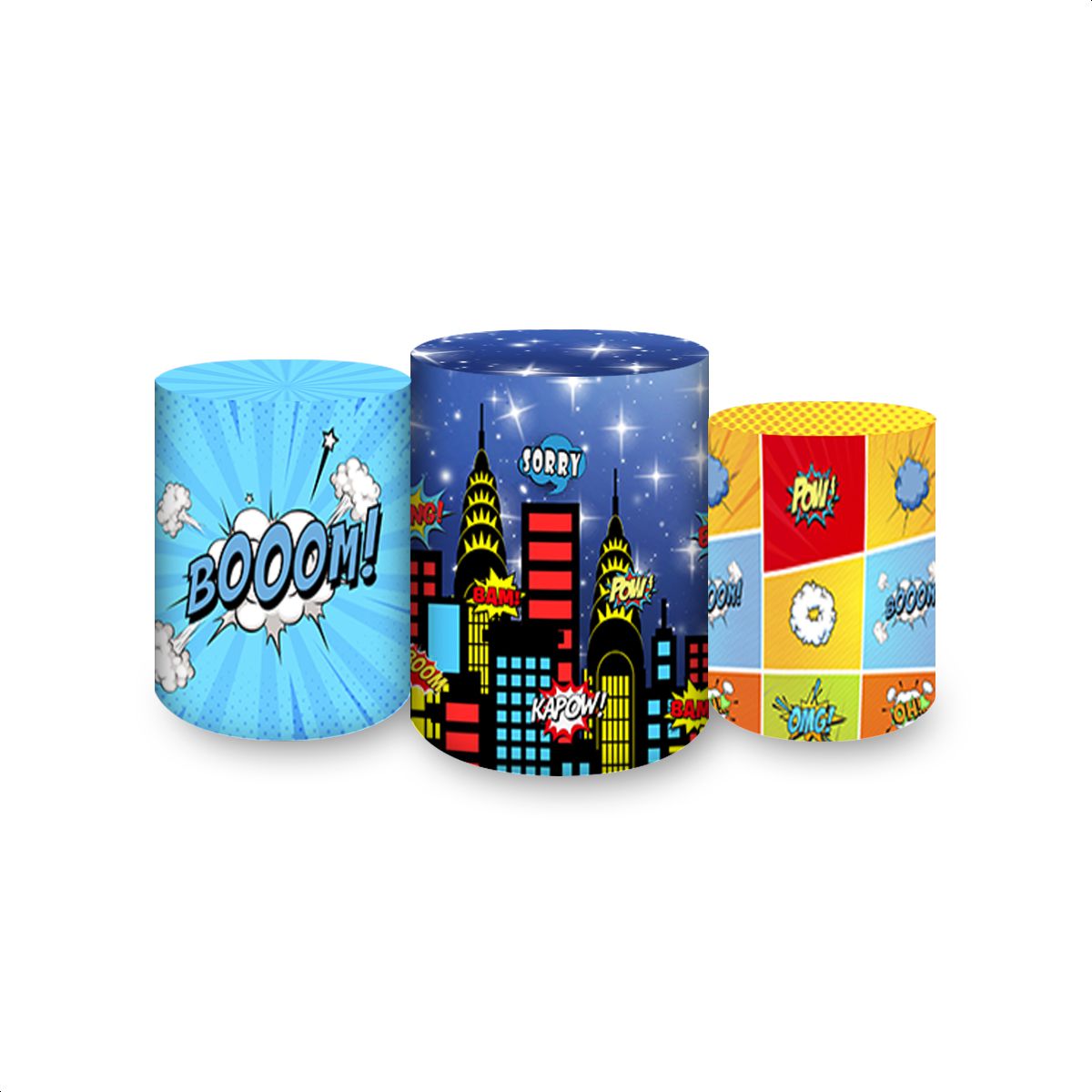 Trio Capas Cilindros Subl... - Painel Festivo