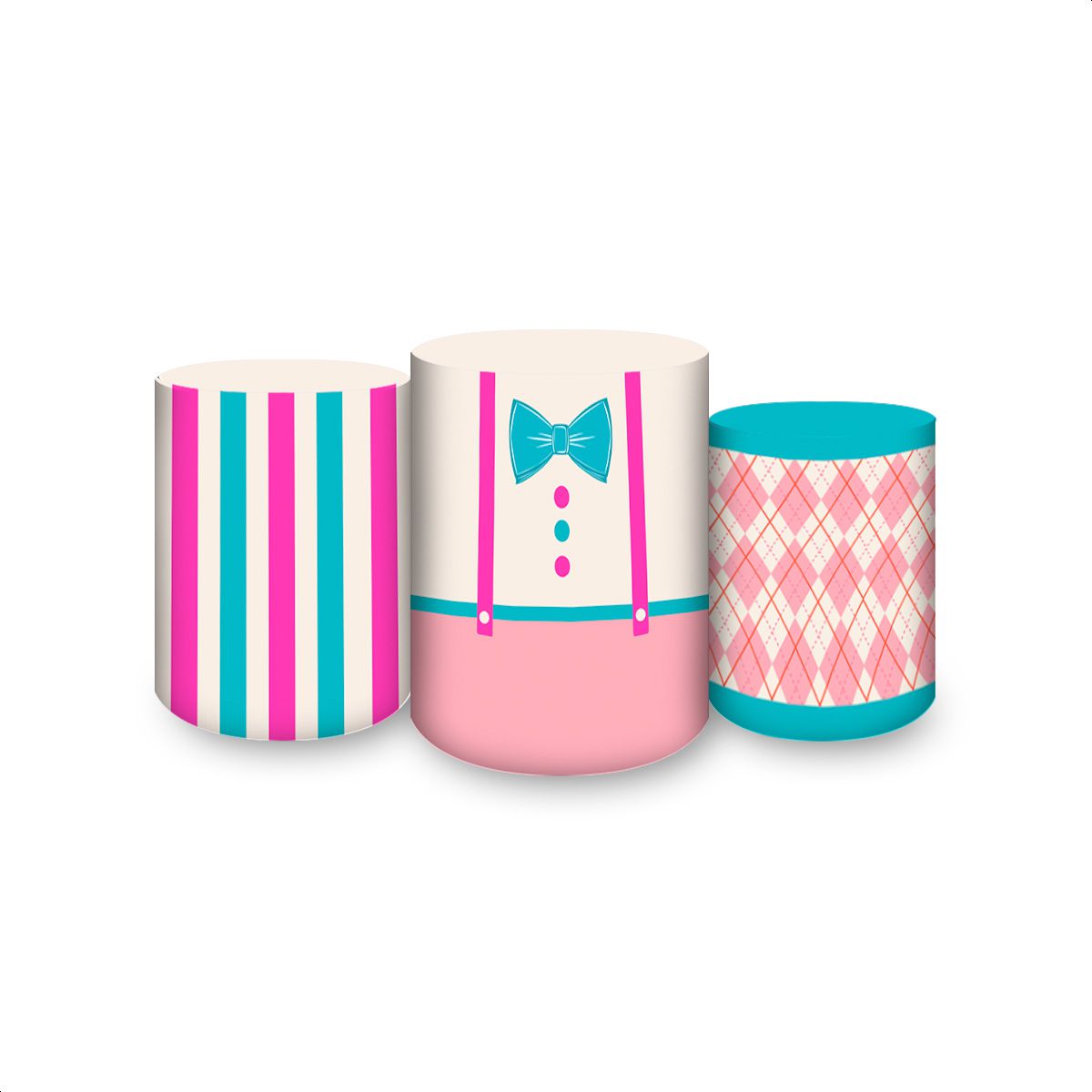 Trio Capas Cilindros Subl... - Painel Festivo