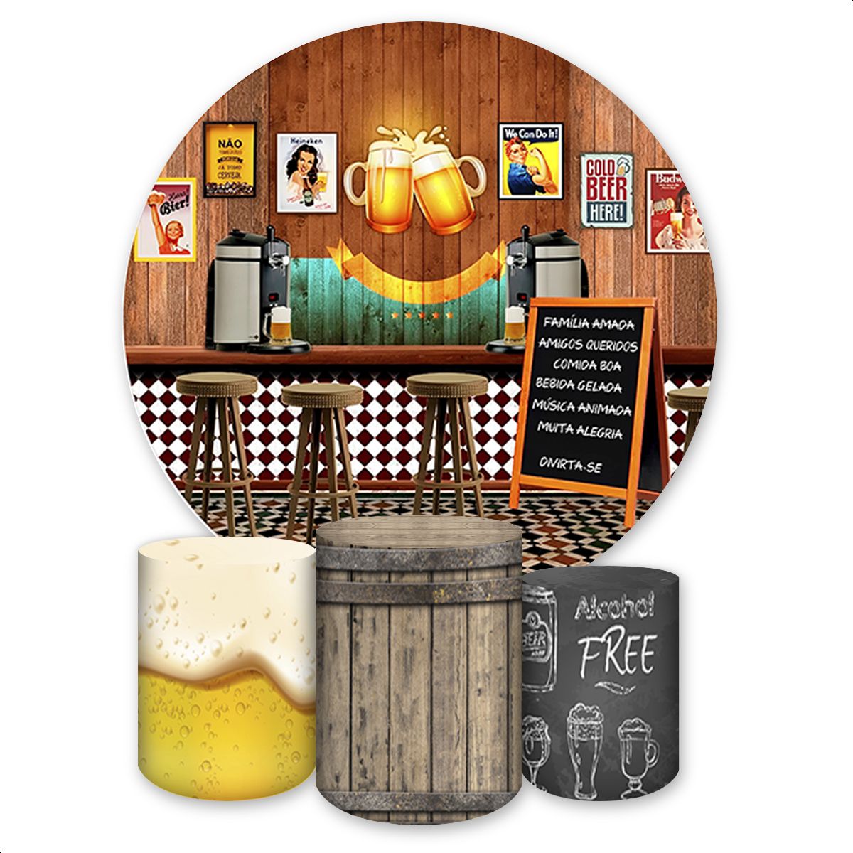 Capa Painel + Trio Capas ... - Painel Festivo