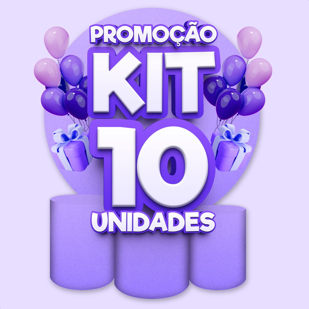 Promoção 10 Unid. Kit Com... - Painel Festivo