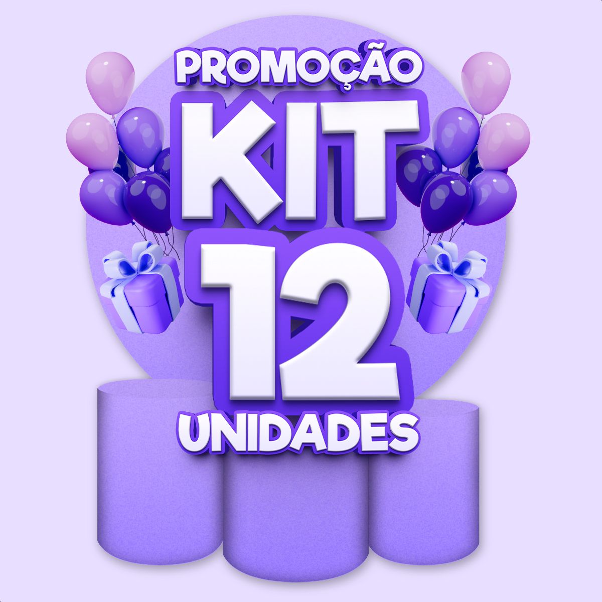 Promoção 12 Unid. Kit Completo Atacado Escolha seu... - Painel Festivo