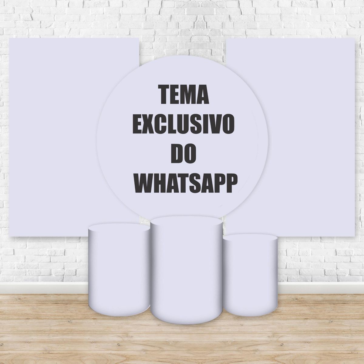 Kit 6 Capas Tema Exclusivo do WhatsApp - Kit 6 Capas Escolha Seu Tema - Painel Festivo