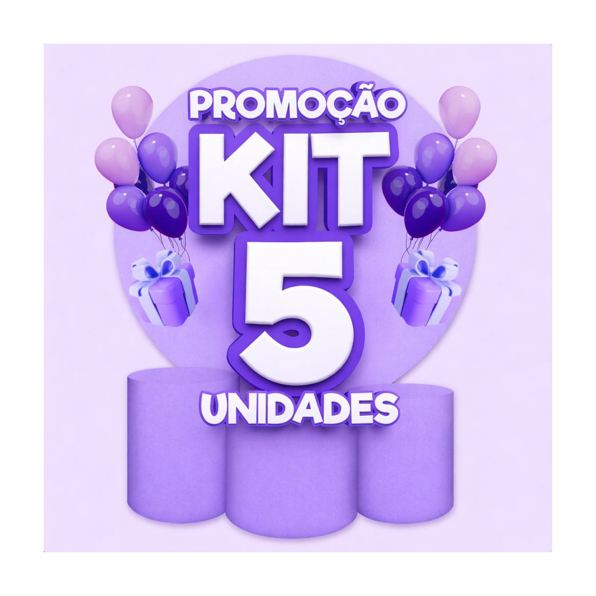 ATACADO 5 KIT COMPLETO - 5 KIT COMPLETO - Painel Festivo