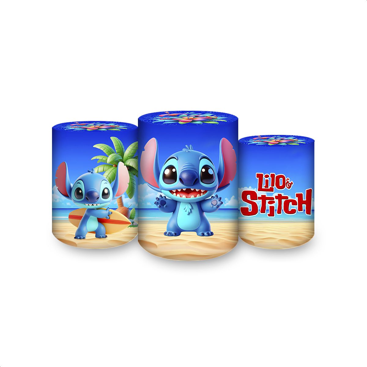 Trio Capas Cilindros Subl... - Painel Festivo