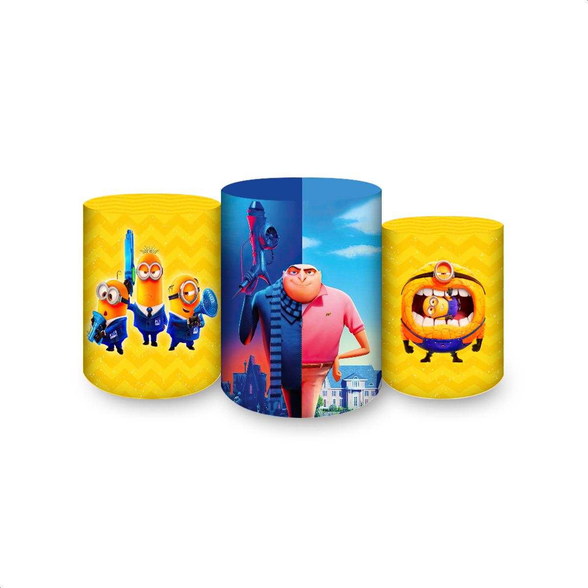Trio Capas Cilindros Subl... - Painel Festivo