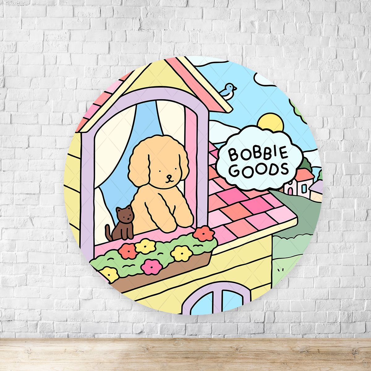 Painel Redondo Tema Bobbie Goods 7091 - Painel Redondo Tema Bobbie Goods 7091 - Painel Festivo