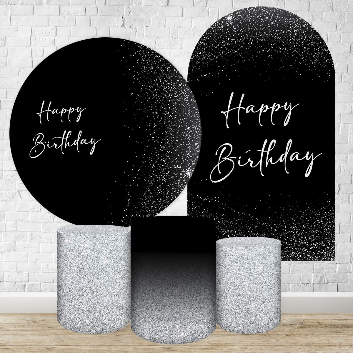 Kit 4 Capas + Romano Tema Happy Birthday 7065 - Kit 4 Capas + Romano Tema Happy Birthday 7065 - Painel Festivo