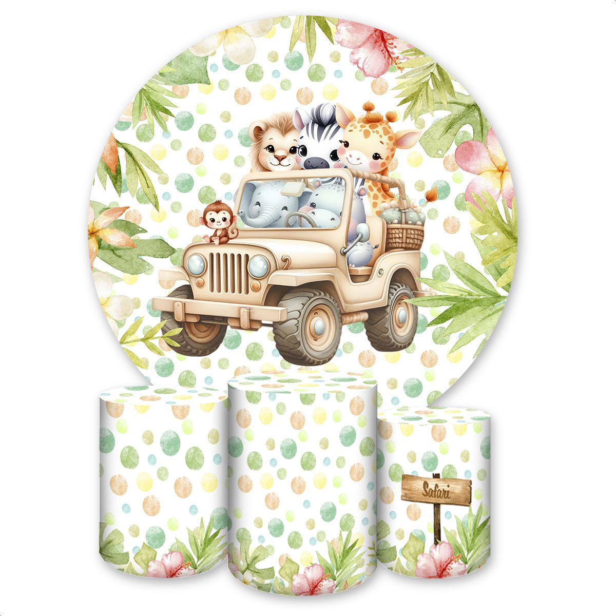 Kit Capa Painel + Trio Ca... - Painel Festivo