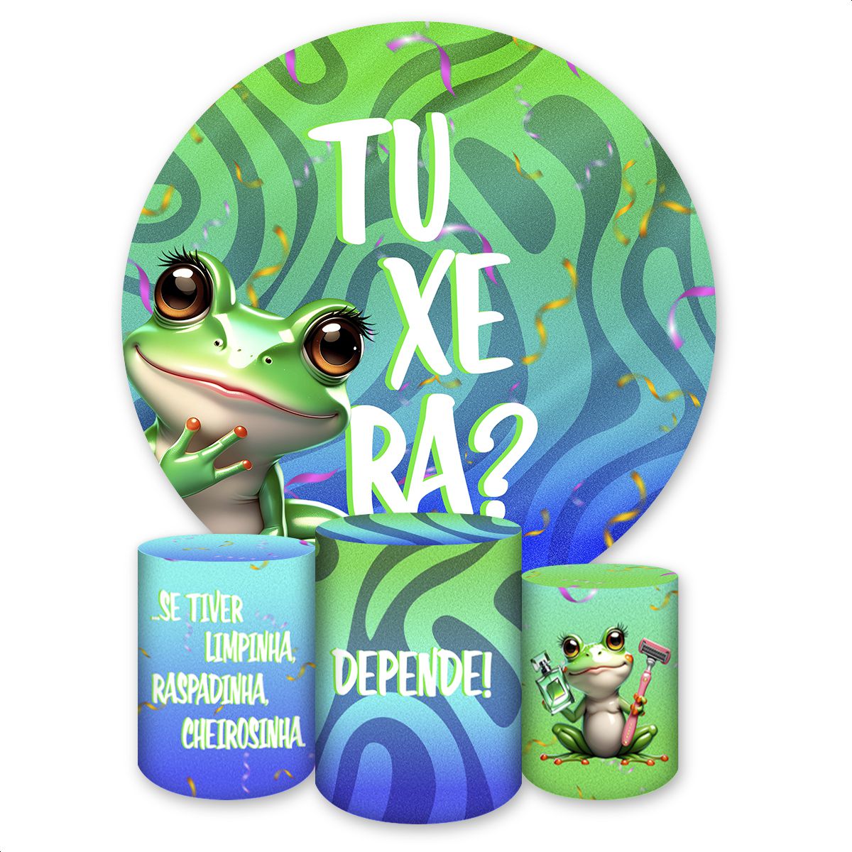 Kit Capa Painel Redondo +... - Painel Festivo