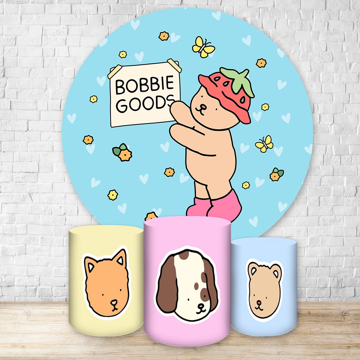 Kit 4 Capas Tema Bobbie Goods 7090 - Kit 4 Capas Tema Bobbie Goods 7090 - Painel Festivo