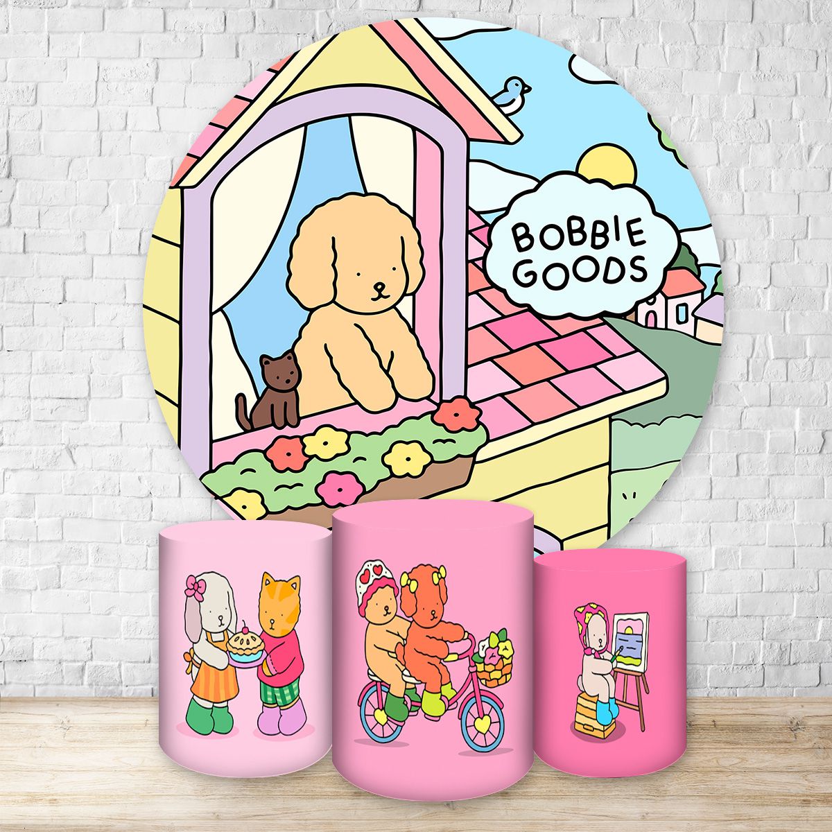 Kit 4 Capas Tema Bobbie Goods 7091 - Kit 4 Capas Tema Bobbie Goods 7091 - Painel Festivo
