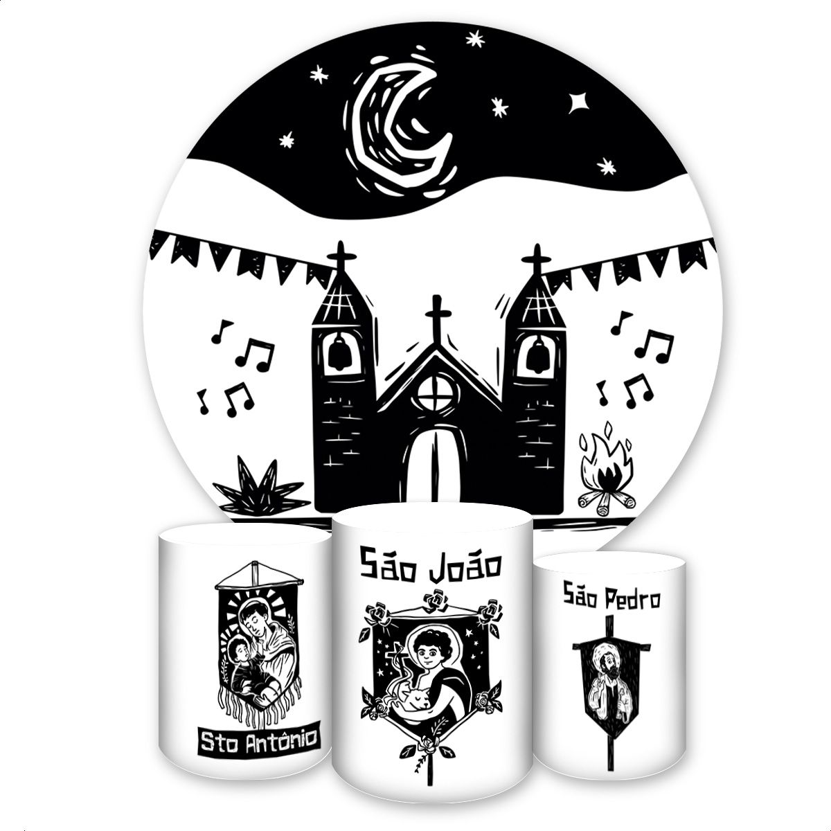 Capa Painel + Trio Capas ... - Painel Festivo