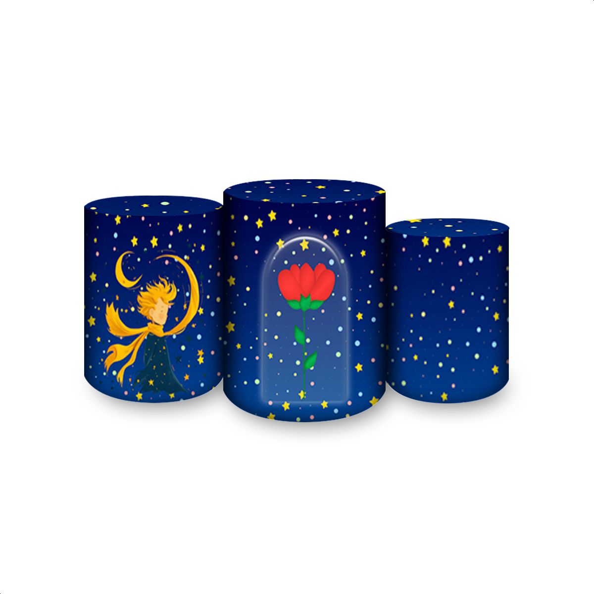 Capas Trio Cilindros Subl... - Painel Festivo