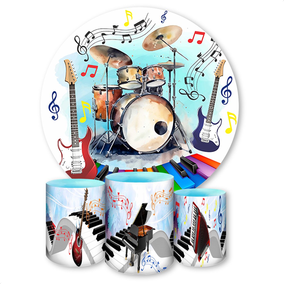 Kit Capa Painel Redondo +... - Painel Festivo