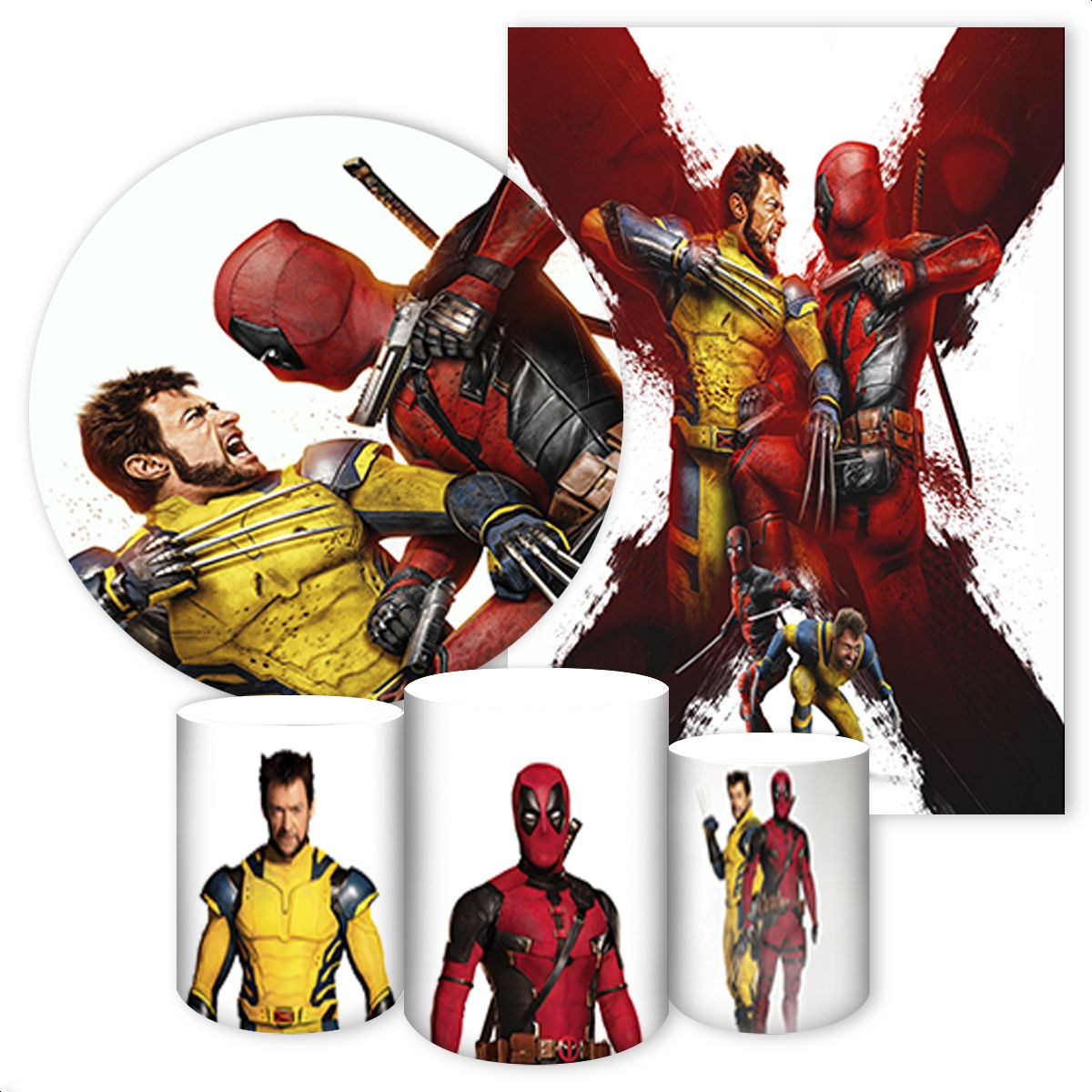 Kit 5 Peças Capa Redonda ... - Painel Festivo