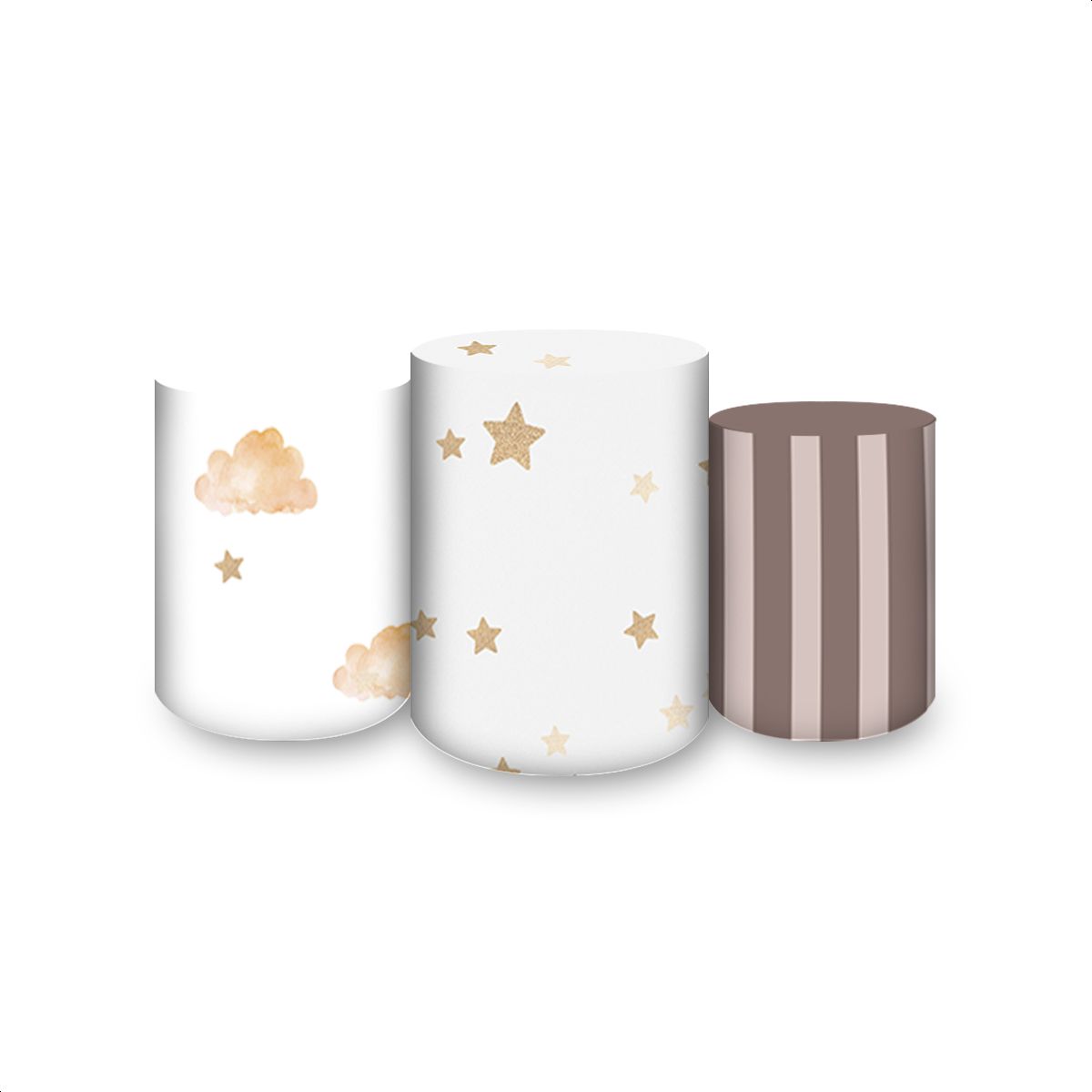 Capas Trio Cilindros Subl... - Painel Festivo