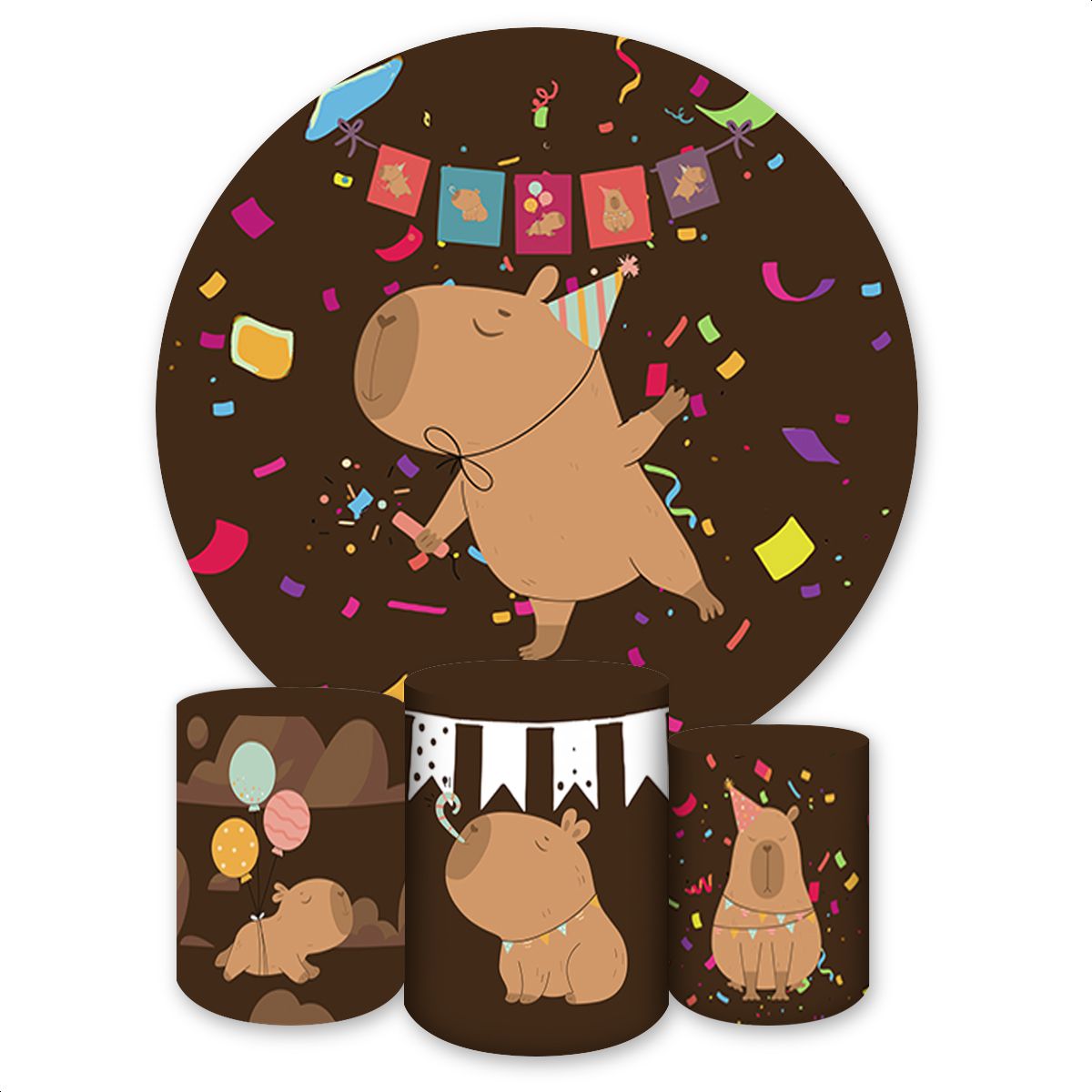 Kit Capa Painel + Trio Ca... - Painel Festivo