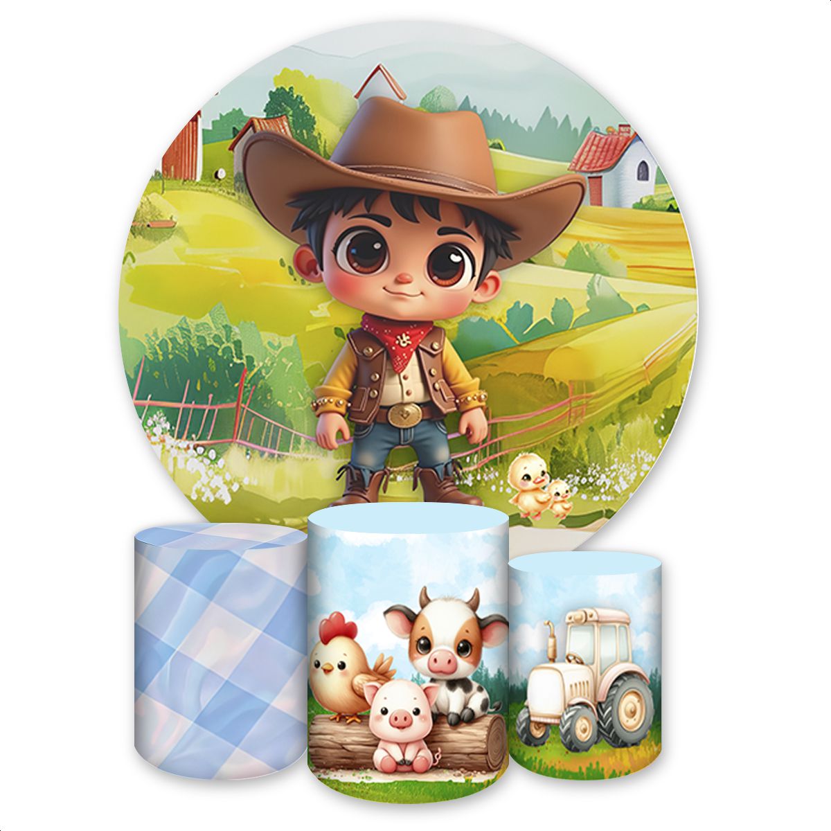 Kit Capa Painel Redondo +... - Painel Festivo