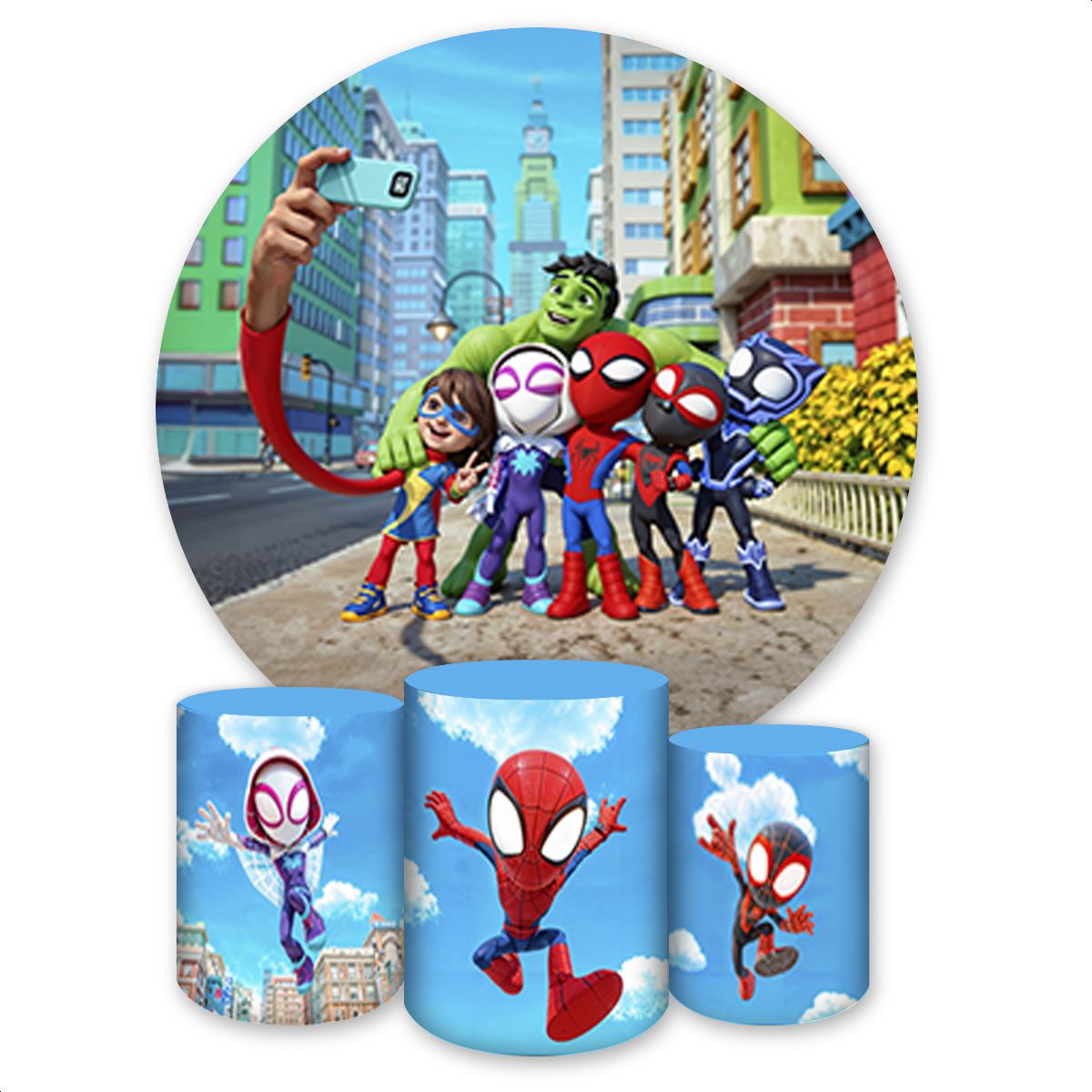 Kit Capa Painel Redondo +... - Painel Festivo
