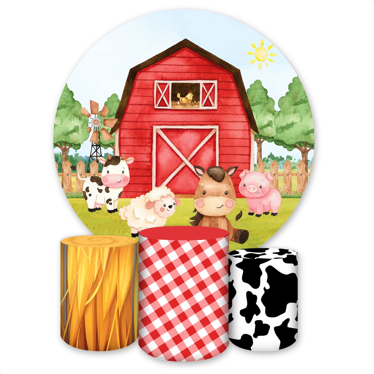 Kit Capa Painel Redondo +... - Painel Festivo