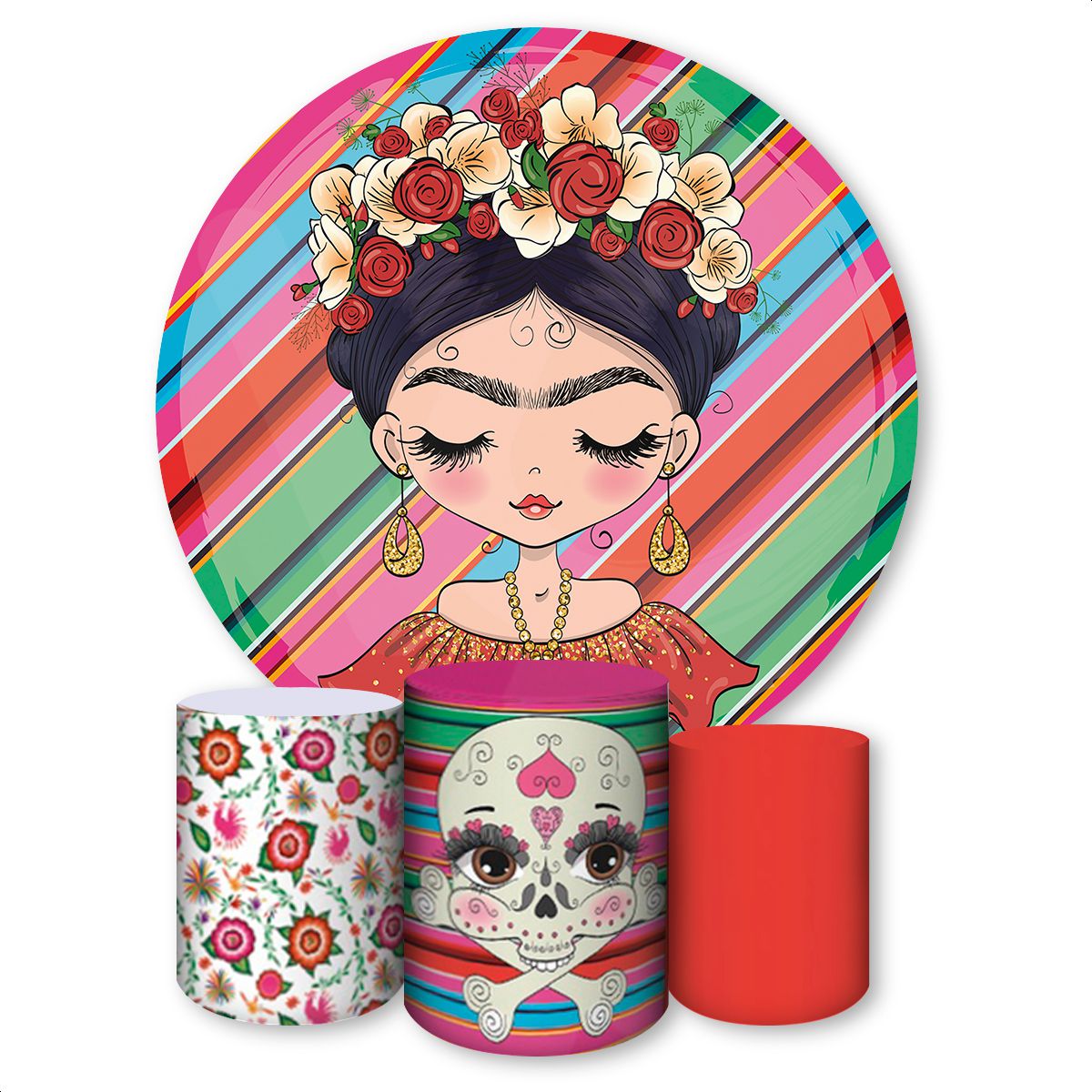 Kit Capa Painel Redondo +... - Painel Festivo