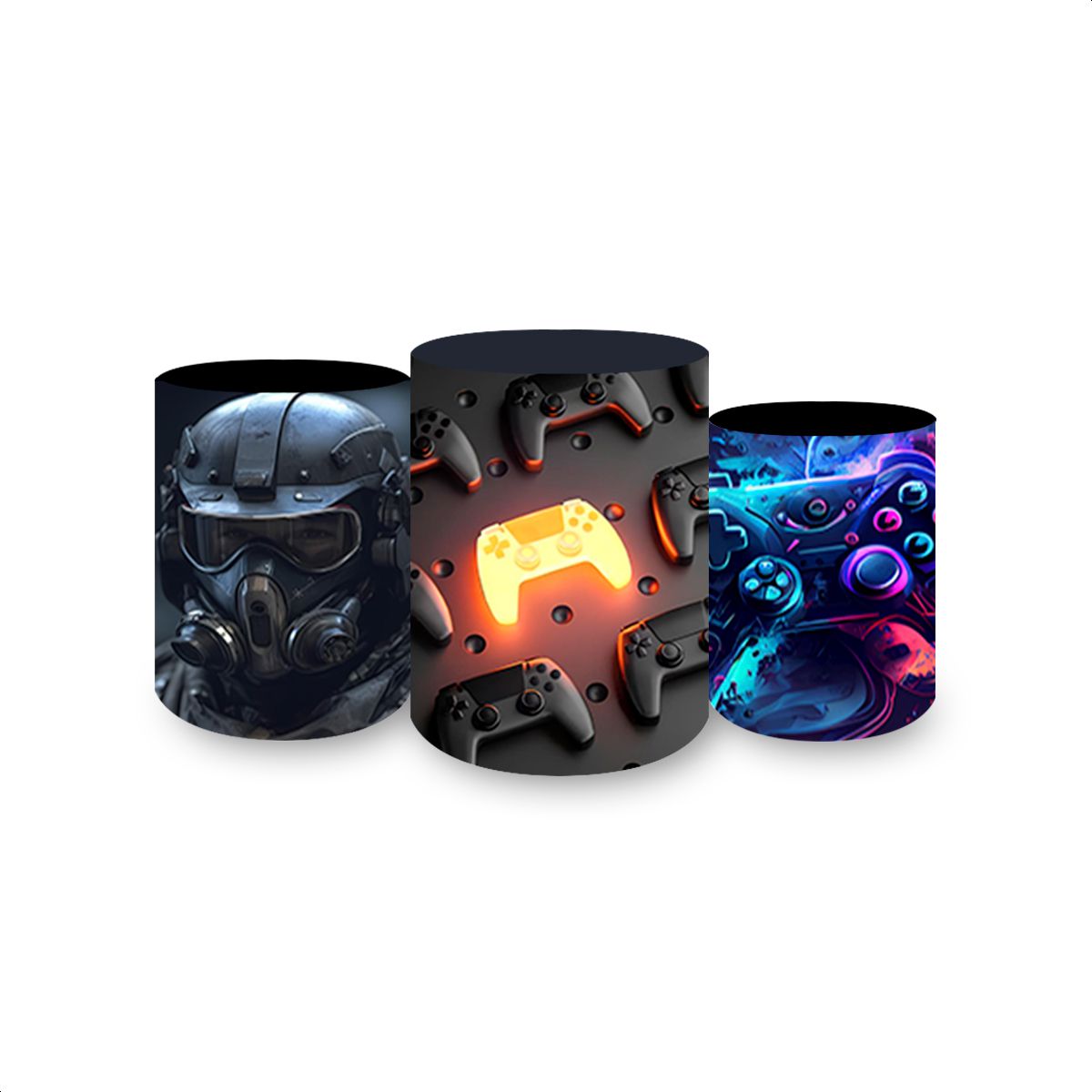 Trio Capas Cilindros Subl... - Painel Festivo