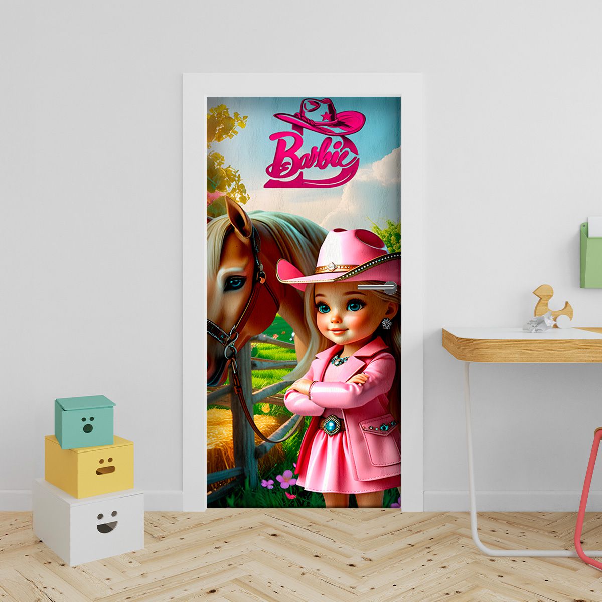 Capa de Porta Barbie Boia... - Painel Festivo