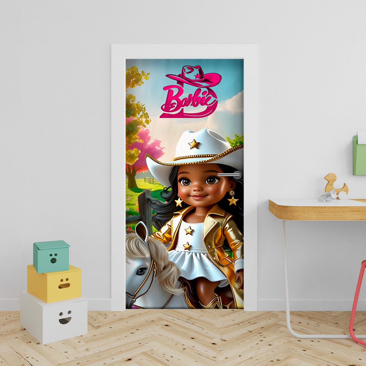 Capa de Porta Barbie Boia... - Painel Festivo
