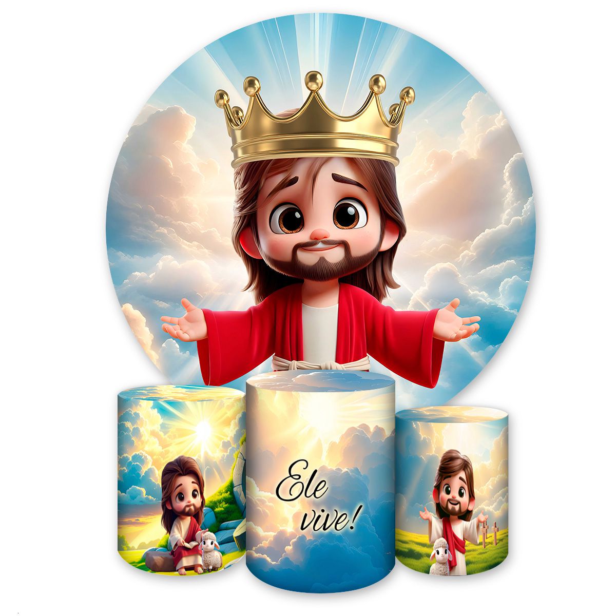 Kit Capa Painel Redondo +... - Painel Festivo
