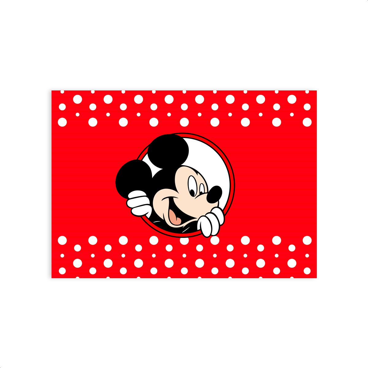 Capa Painel Retangular Sublimado Tema Mickey 2548 ... - Painel Festivo
