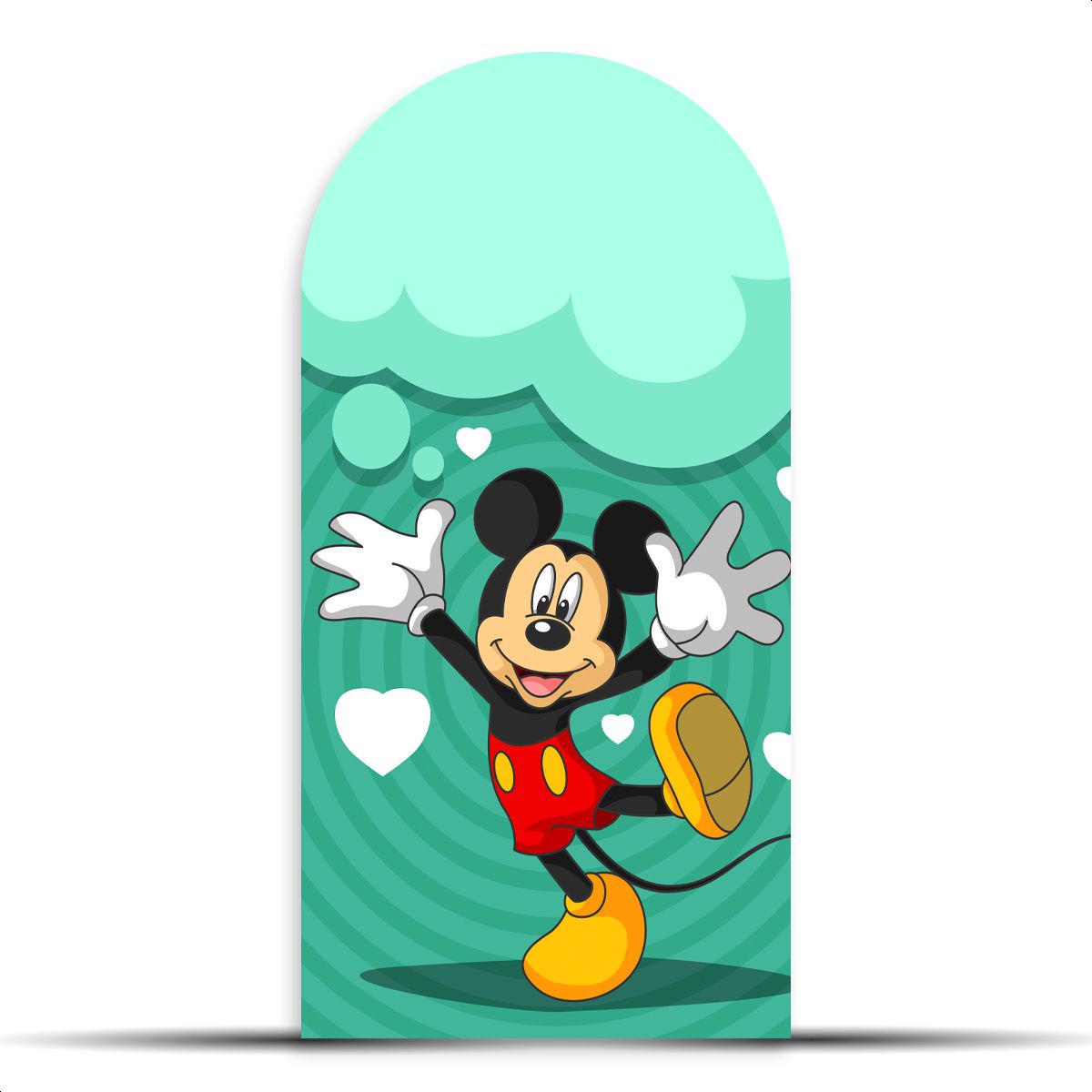 Capa Painel Romano Sublimado Tema Mickey 2546 - Pa... - Painel Festivo