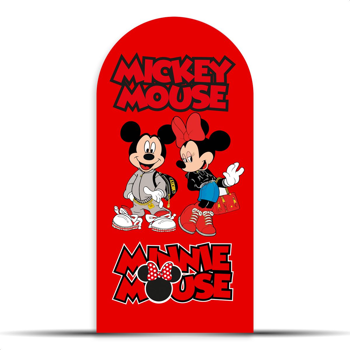 Capa Painel Romano Sublimado Tema Mickey 2548 - Pa... - Painel Festivo
