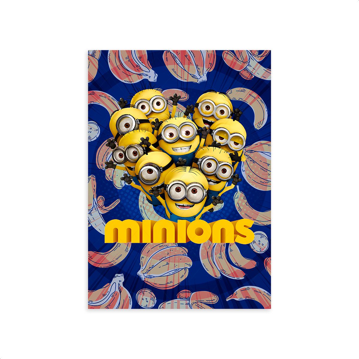 Capa Painel Retangular Sublimado Tema Minions 1002... - Painel Festivo