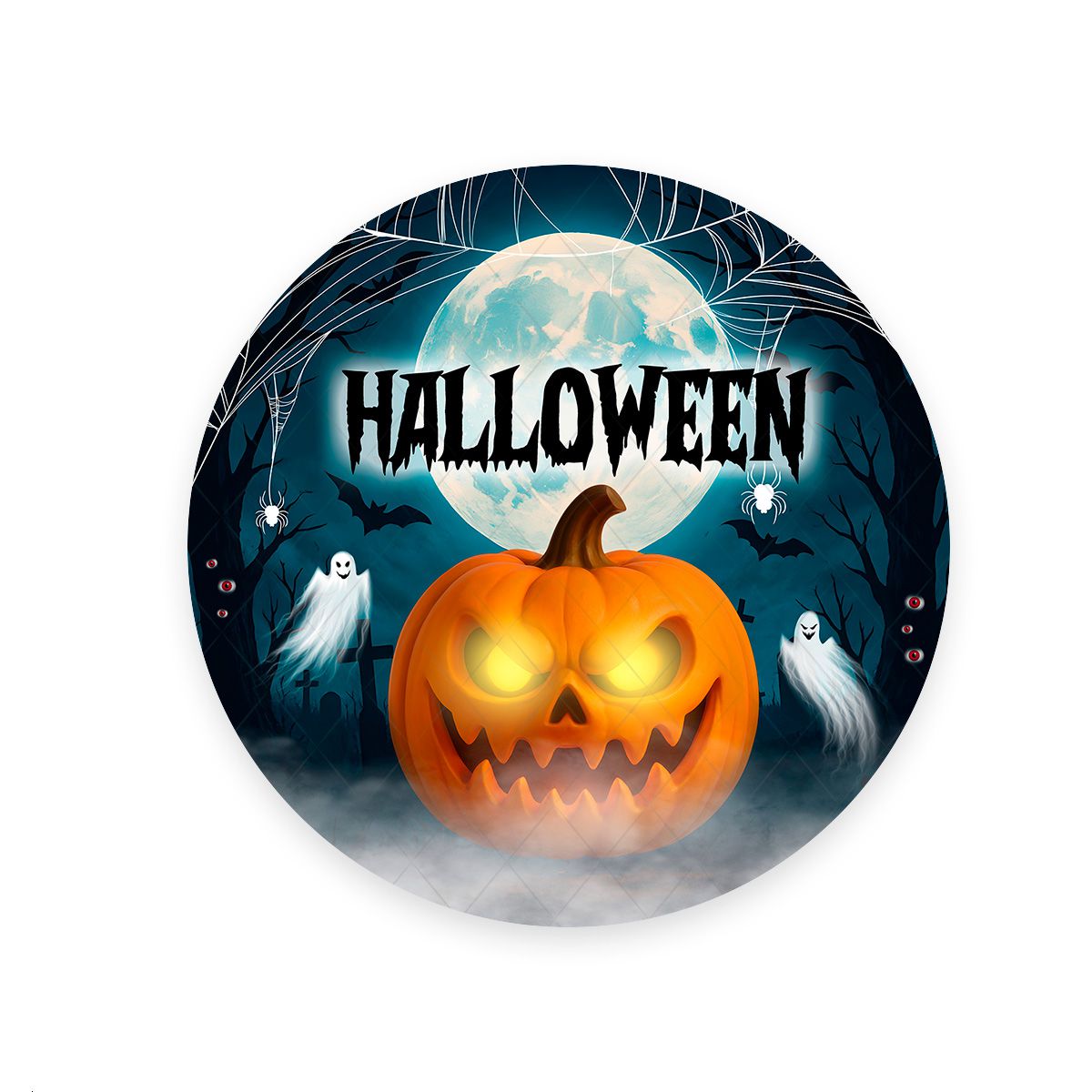 Painel Redondo Tema Halloween 7160 - Painel Redondo 7160 - Painel Festivo