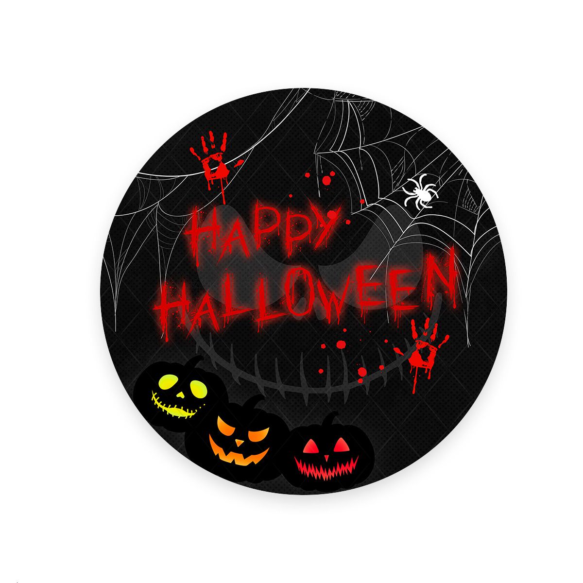 Painel Redondo Tema Halloween 7163 - Painel Redondo 7163 - Painel Festivo