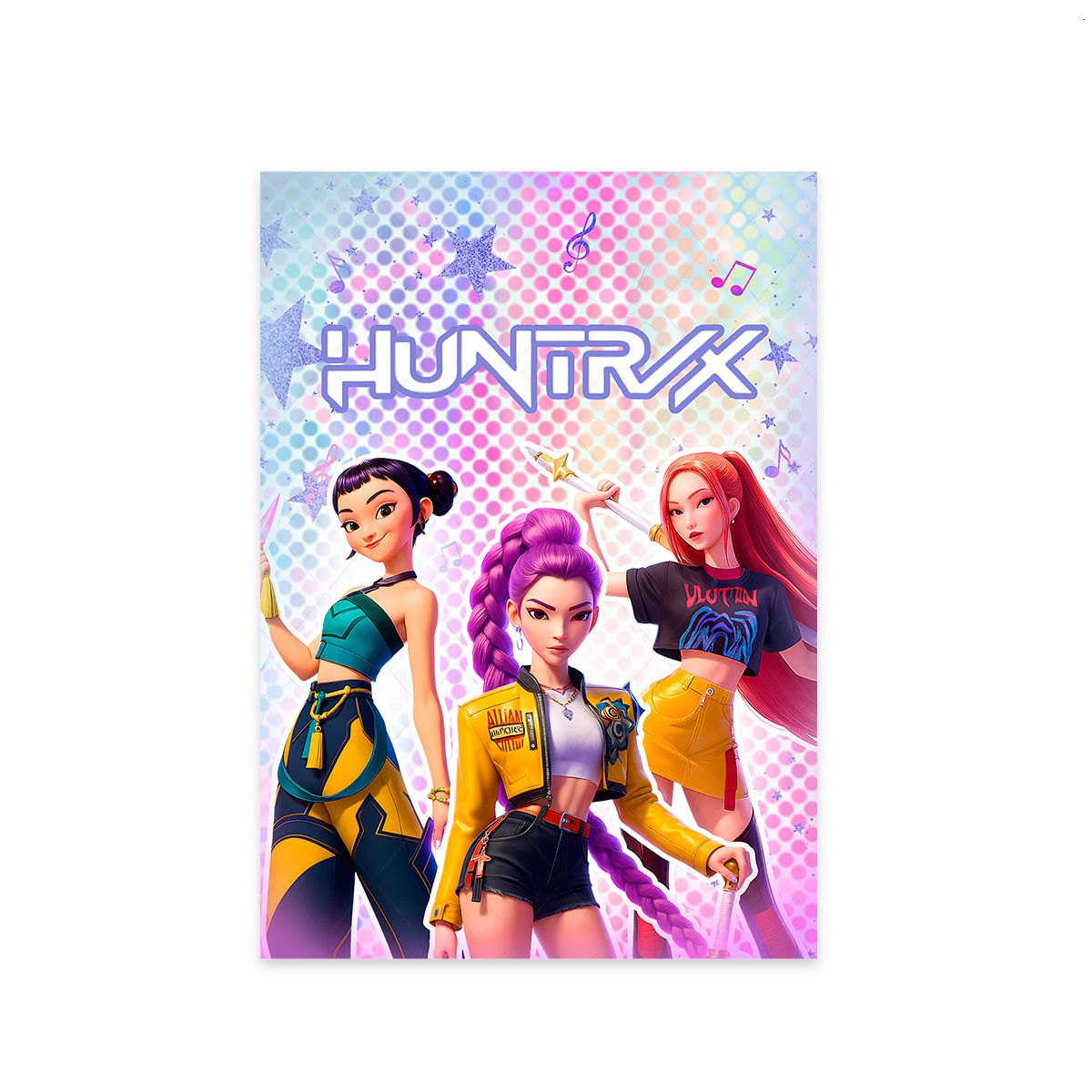 Painel Retangular Tema Guerreira do K-Pop 7158 - Painel Retangular 7158 - Painel Festivo