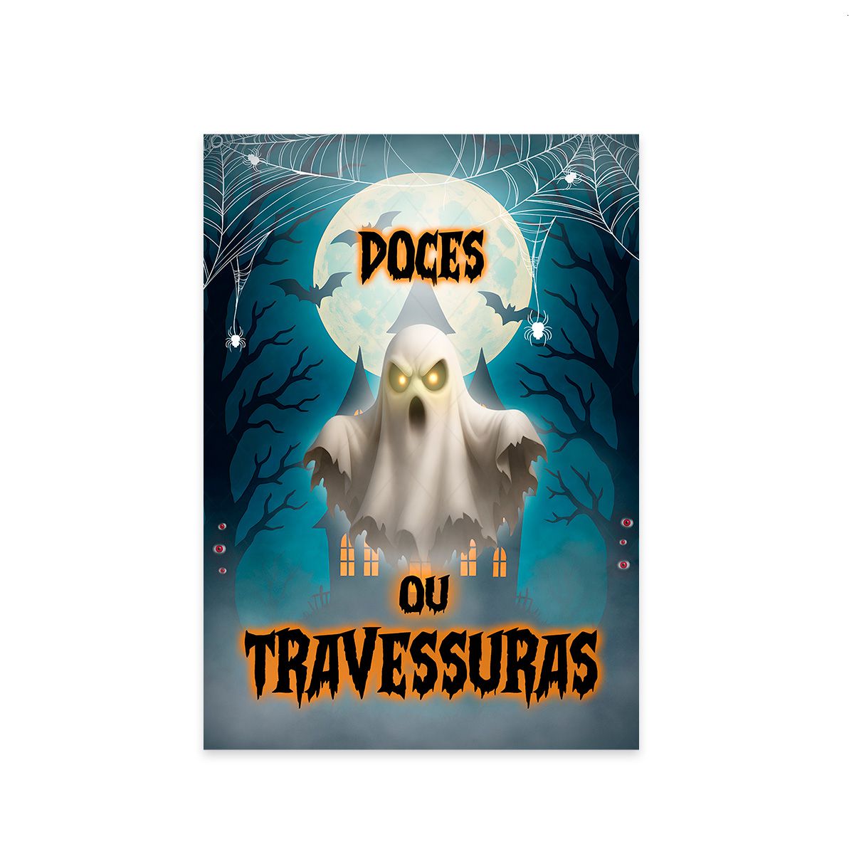 Painel Retangular Tema Halloween 7160 - Painel Retangular 7160 - Painel Festivo