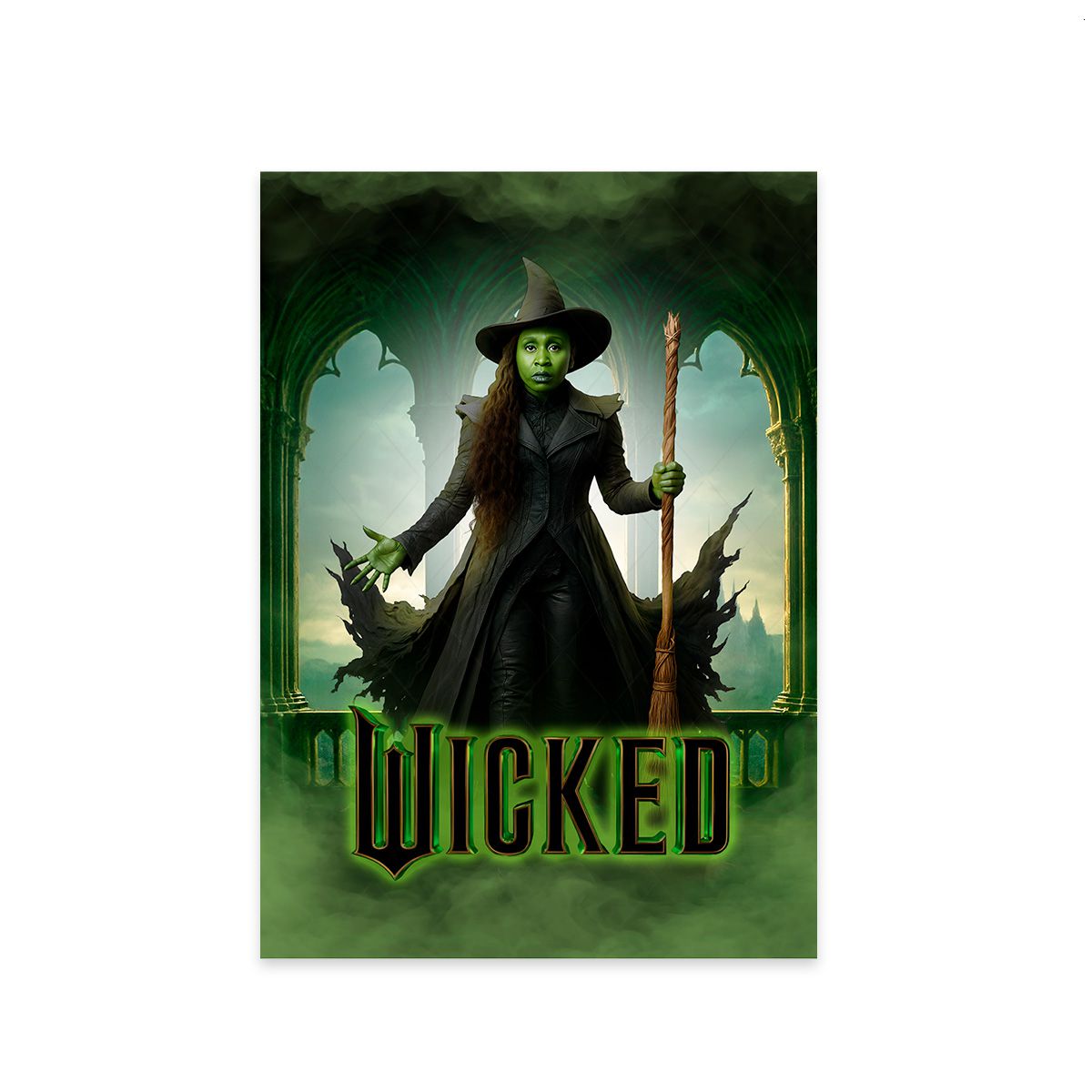 Painel Retangular Tema Wicked 7168 - Painel Retangular 7168 - Painel Festivo