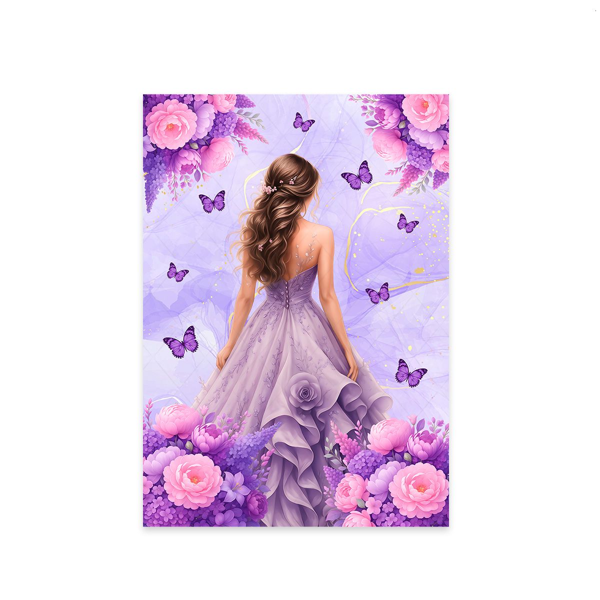 Painel Retangular Tema 15 Anos 7153 - Painel Retangular 7153 - Painel Festivo