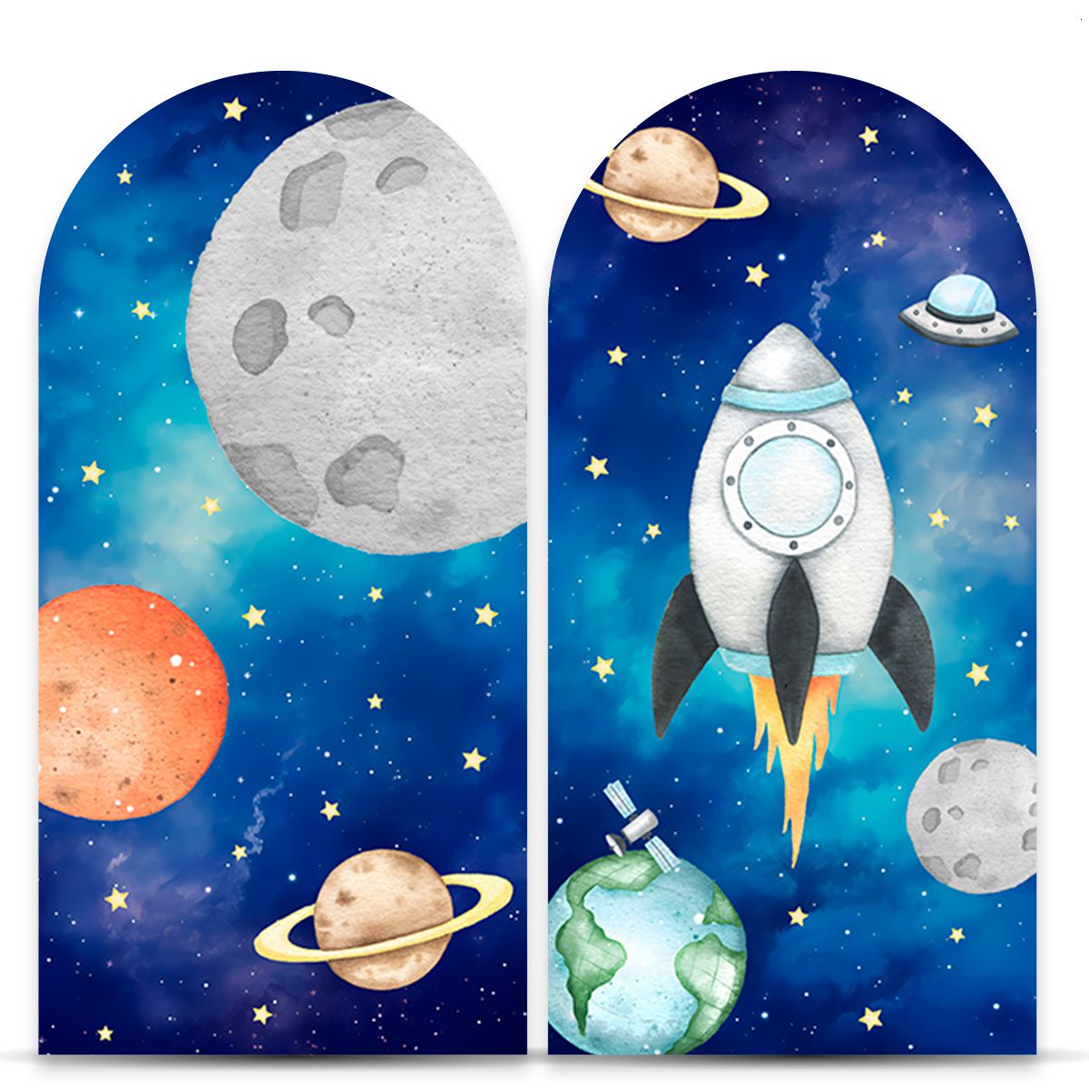 Painel Romano Tema Astronauta 7136 - Romano 7136 - Painel Festivo