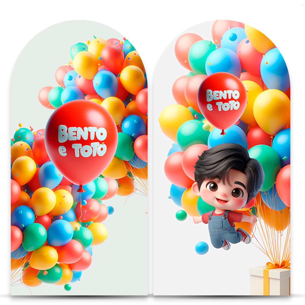 Painel Romano Tema Bento e Totó 7132 - Romano 7132 - Painel Festivo