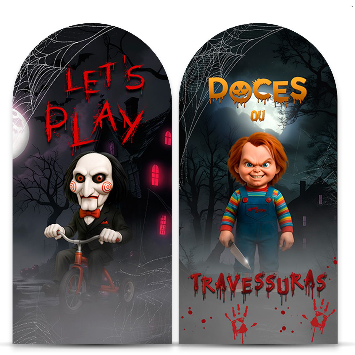 Painel Romano Tema Halloween 7159 - Painel Romano 7159 - Painel Festivo