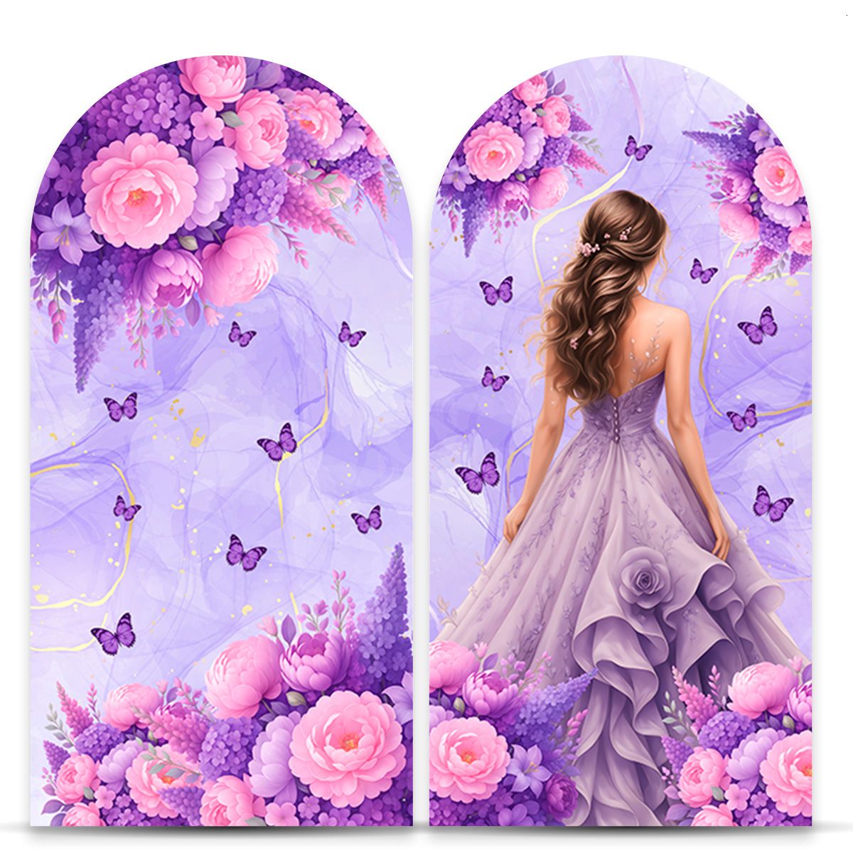 Painel Romano Tema 15 Anos 7153 - Painel Romano 7153 - Painel Festivo