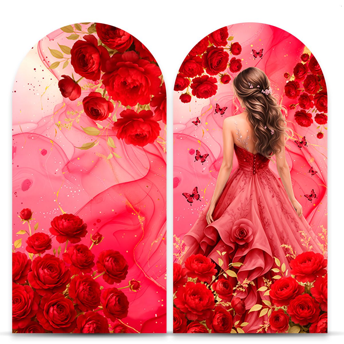 Painel Romano Tema 15 Anos 7155 - Painel Romano 7155 - Painel Festivo