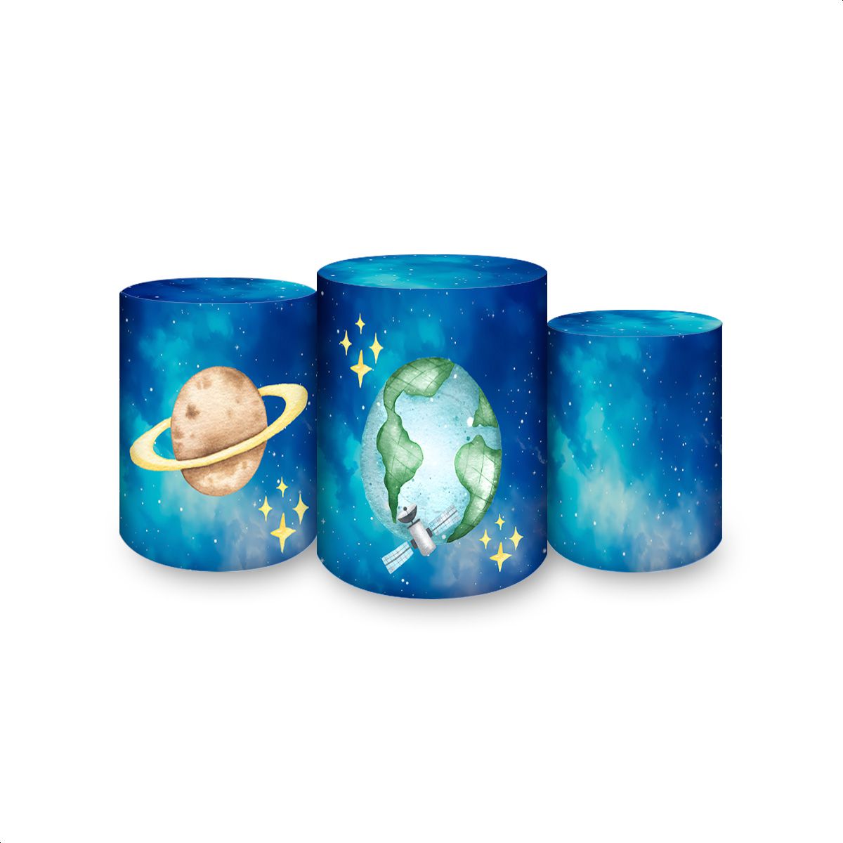 Trio Capas Cilindros Tema Astronauta 7136 - Cilindros 7136 - Painel Festivo
